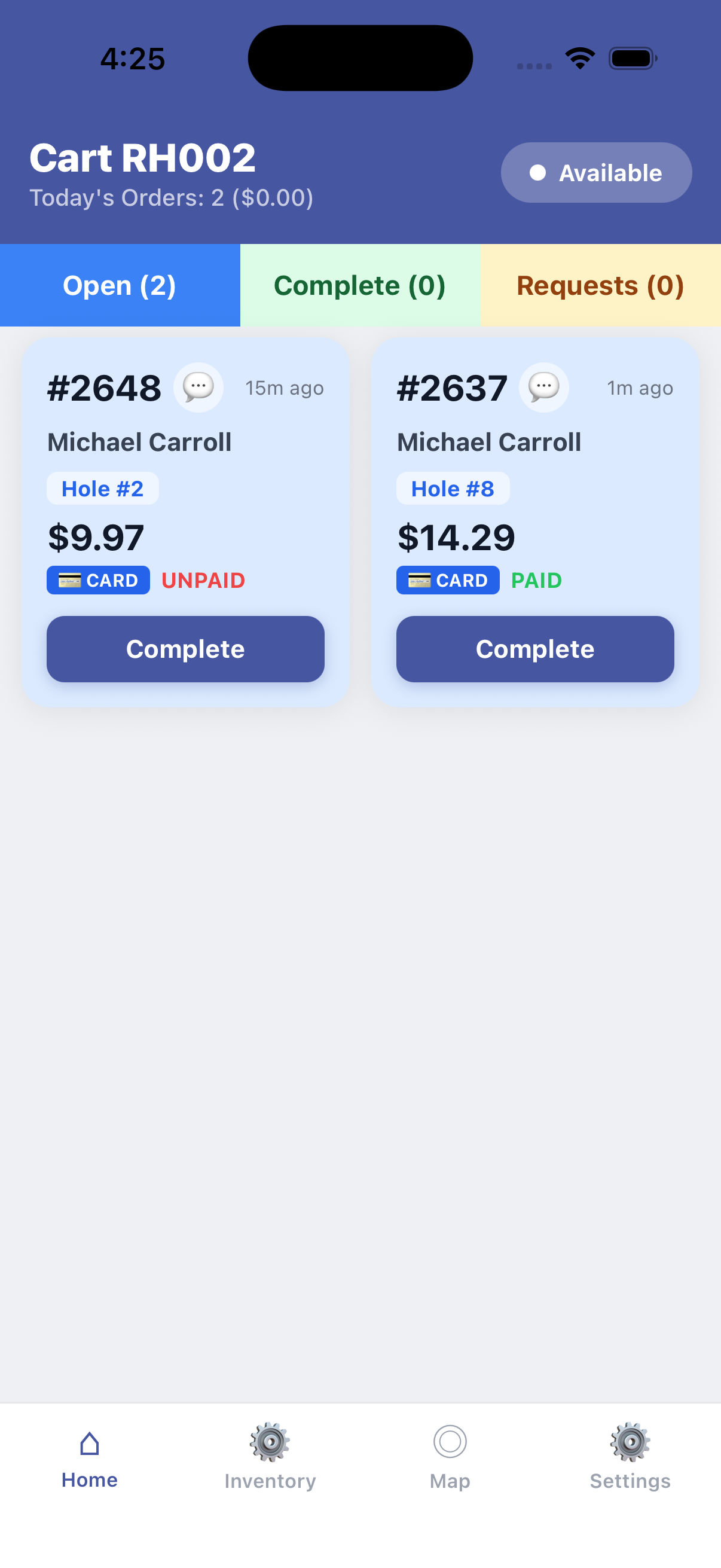 Improve Beverage Cart Performance.